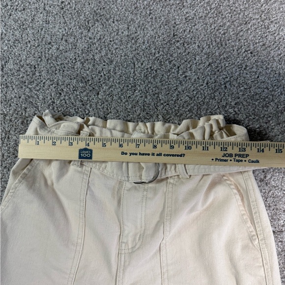 Like new! Time and Tru Cream Paperbag high waisted Waist Pants – Size 4 - Picture 5 of 6